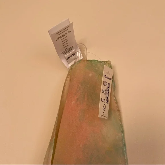 NWT || Madewell || Silk Tie Dye Scarf - Picture 4 of 6